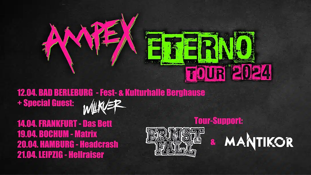 AMPEX ETERNO Tour 2024 Banner